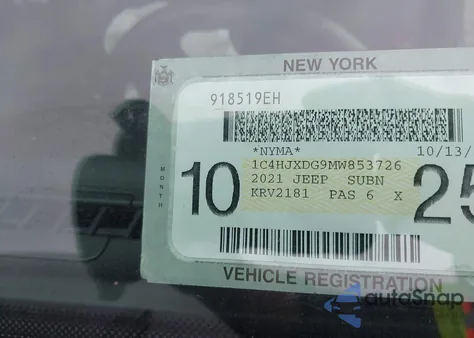 2021 Jeep Wrangler Unlimited Sport S 4X4 z USA, uszkodzony, nr VIN 1C4HJXDG9MW853726